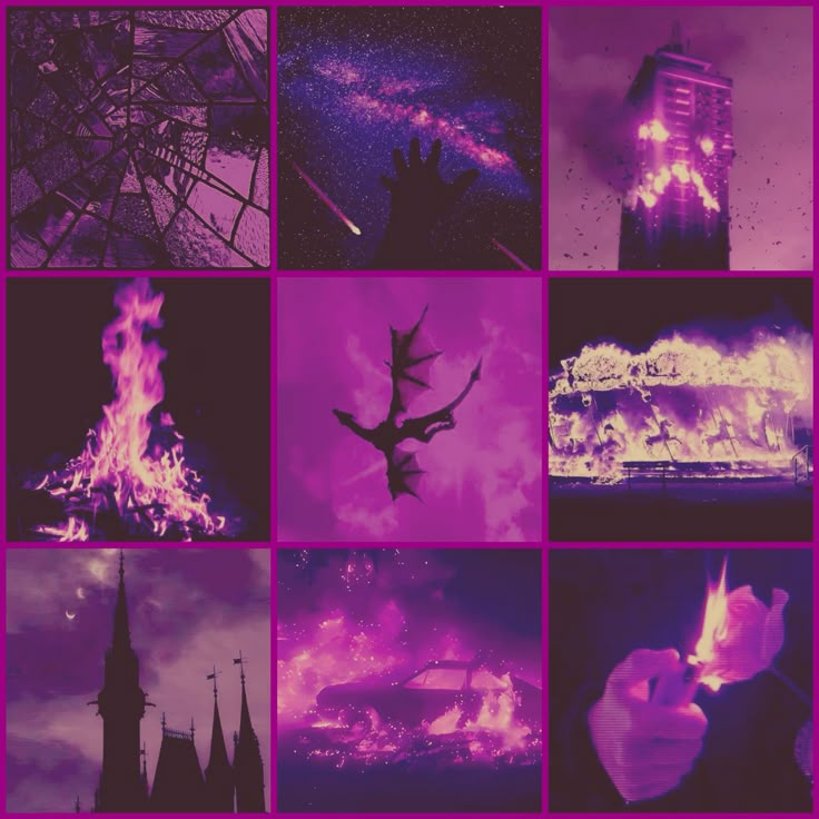 purple flames
